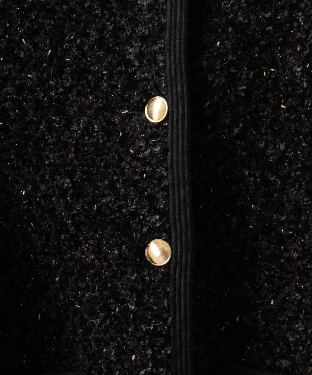 FMSAG41270 MICHEL KLEIN(ミッシェルクラン) ニットツイードジャケット ベージュ