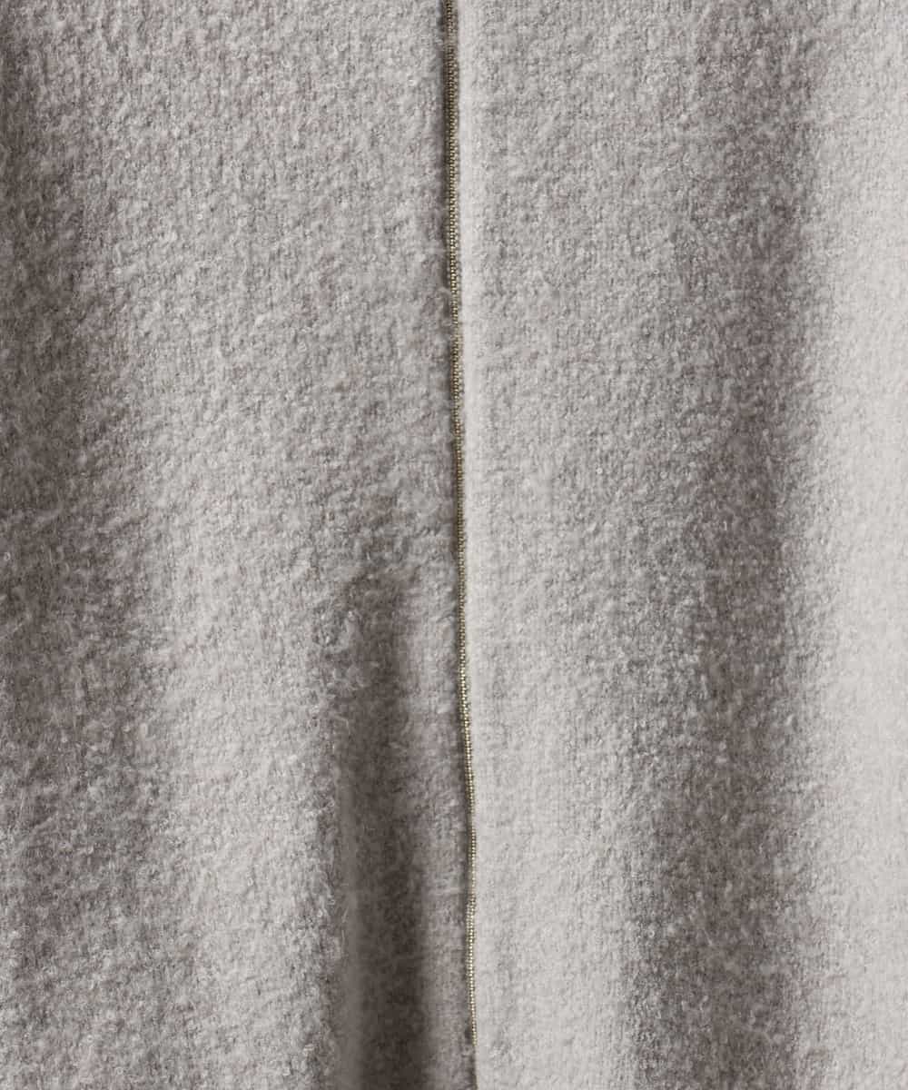 FMSAG42230 MICHEL KLEIN(ミッシェルクラン) ジップアップニットブルゾン ブラック