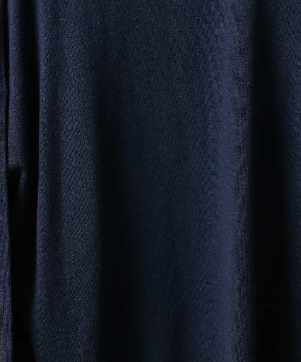 FMSAG43250 MICHEL KLEIN(ミッシェルクラン) カシミヤ混トッパーカーディガン ネイビー