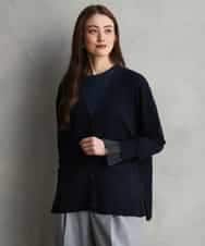 FMSAG55250 MICHEL KLEIN(ミッシェルクラン) [アンサンブル対応]Vネックカーディガン ラベンダー