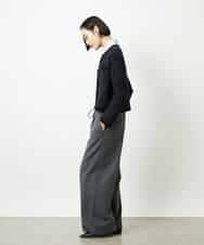 FMSBD30250 MICHEL KLEIN(ミッシェルクラン) ツィード調モールニットジャケット ブラック