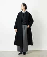 FMSBD30250 MICHEL KLEIN(ミッシェルクラン) ツィード調モールニットジャケット ブラック