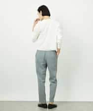 FMSDD01230 MICHEL KLEIN(ミッシェルクラン) [アンサンブル対応]コンパクトクルーネックカーディガン ホワイト