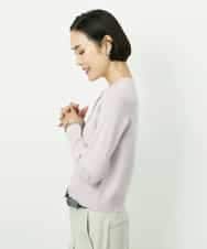 FMSDD01230 MICHEL KLEIN(ミッシェルクラン) [アンサンブル対応]コンパクトクルーネックカーディガン ホワイト