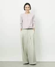 FMSDD01230 MICHEL KLEIN(ミッシェルクラン) [アンサンブル対応]コンパクトクルーネックカーディガン ホワイト