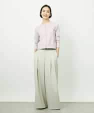 FMSDD01230 MICHEL KLEIN(ミッシェルクラン) [アンサンブル対応]コンパクトクルーネックカーディガン ホワイト