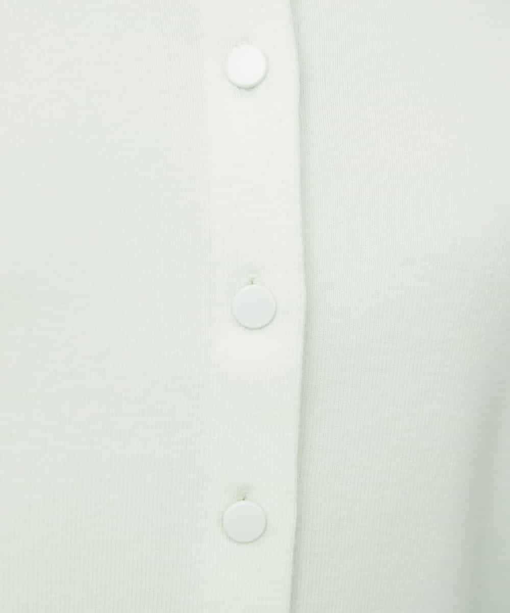 FMSDD01230 MICHEL KLEIN(ミッシェルクラン) [アンサンブル対応]コンパクトクルーネックカーディガン ホワイト