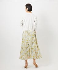 FMSDD13230 MICHEL KLEIN(ミッシェルクラン) コンパクトクルーネックカーディガン ベージュ