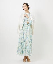 FMSDD13230 MICHEL KLEIN(ミッシェルクラン) コンパクトクルーネックカーディガン ベージュ