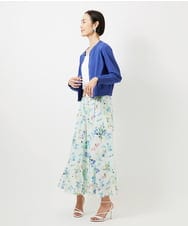 FMSDD13230 MICHEL KLEIN(ミッシェルクラン) コンパクトクルーネックカーディガン ベージュ