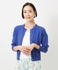 FMSDD13230 MICHEL KLEIN(ミッシェルクラン) コンパクトクルーネックカーディガン ベージュ