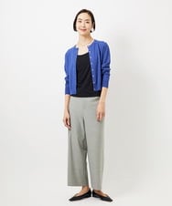 FMSDD13230 MICHEL KLEIN(ミッシェルクラン) コンパクトクルーネックカーディガン ベージュ