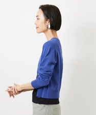 FMSDD13230 MICHEL KLEIN(ミッシェルクラン) コンパクトクルーネックカーディガン ベージュ