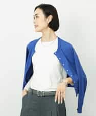 FMSDD13230 MICHEL KLEIN(ミッシェルクラン) コンパクトクルーネックカーディガン ベージュ