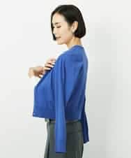 FMSDD13230 MICHEL KLEIN(ミッシェルクラン) コンパクトクルーネックカーディガン ベージュ