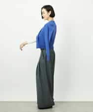 FMSDD13230 MICHEL KLEIN(ミッシェルクラン) コンパクトクルーネックカーディガン ベージュ