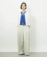 FMSDD13230 MICHEL KLEIN(ミッシェルクラン) コンパクトクルーネックカーディガン ベージュ