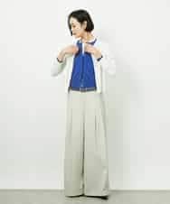 FMSDD13230 MICHEL KLEIN(ミッシェルクラン) コンパクトクルーネックカーディガン ベージュ