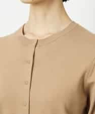 FMSDD13230 MICHEL KLEIN(ミッシェルクラン) コンパクトクルーネックカーディガン ベージュ