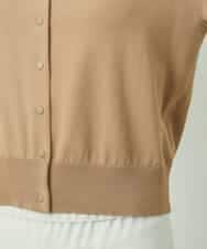 FMSDD13230 MICHEL KLEIN(ミッシェルクラン) コンパクトクルーネックカーディガン ベージュ