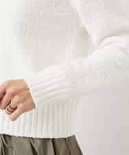 FMSDD14230 MICHEL KLEIN(ミッシェルクラン) クルーネックカーディガン ホワイト