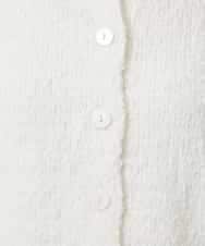 FMSDD14230 MICHEL KLEIN(ミッシェルクラン) クルーネックカーディガン ホワイト