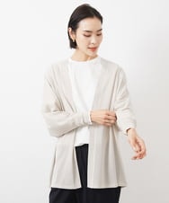 FMSGA10200 MICHEL KLEIN(ミッシェルクラン) ドルマンスリーブロングカーディガン(WEB限定カラーあり) ダークグレー