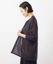 FMSGA10200 MICHEL KLEIN(ミッシェルクラン) ドルマンスリーブロングカーディガン(WEB限定カラーあり) ダークグレー