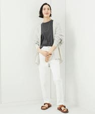 FMSGA10200 MICHEL KLEIN(ミッシェルクラン) ドルマンスリーブロングカーディガン(WEB限定カラーあり) ダークグレー