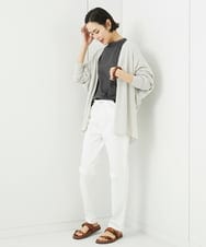 FMSGA10200 MICHEL KLEIN(ミッシェルクラン) ドルマンスリーブロングカーディガン(WEB限定カラーあり) ダークグレー