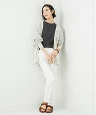 FMSGA10200 MICHEL KLEIN(ミッシェルクラン) ドルマンスリーブロングカーディガン(WEB限定カラーあり) ダークグレー