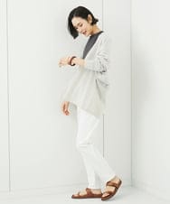 FMSGA10200 MICHEL KLEIN(ミッシェルクラン) ドルマンスリーブロングカーディガン(WEB限定カラーあり) ダークグレー