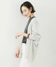 FMSGA10200 MICHEL KLEIN(ミッシェルクラン) ドルマンスリーブロングカーディガン(WEB限定カラーあり) ダークグレー
