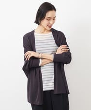 FMSGA10200 MICHEL KLEIN(ミッシェルクラン) ドルマンスリーブロングカーディガン(WEB限定カラーあり) ダークグレー