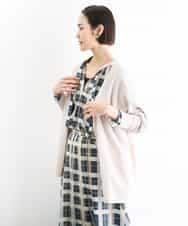 FMSGD10200 MICHEL KLEIN(ミッシェルクラン) ドルマンスリーブ トッパーカーディガン ベージュ