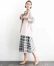 FMSGD10200 MICHEL KLEIN(ミッシェルクラン) ドルマンスリーブ トッパーカーディガン ベージュ