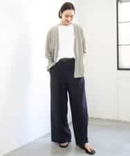 FMSGD10200 MICHEL KLEIN(ミッシェルクラン) ドルマンスリーブ トッパーカーディガン ベージュ