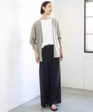 FMSGD10200 MICHEL KLEIN(ミッシェルクラン) ドルマンスリーブ トッパーカーディガン ベージュ