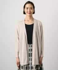 FMSGD10200 MICHEL KLEIN(ミッシェルクラン) ドルマンスリーブ トッパーカーディガン ベージュ