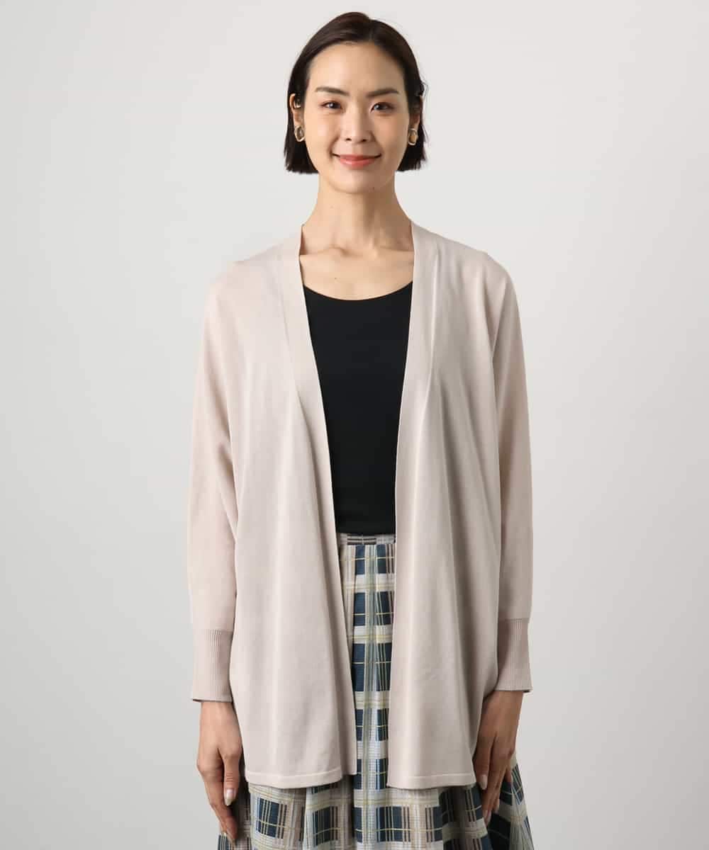 FMSGD10200 MICHEL KLEIN(ミッシェルクラン) ドルマンスリーブ トッパーカーディガン ベージュ