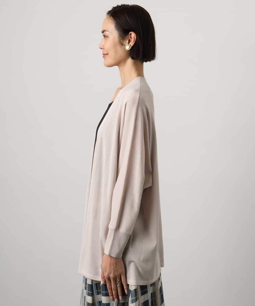 FMSGD10200 MICHEL KLEIN(ミッシェルクラン) ドルマンスリーブ トッパーカーディガン ベージュ