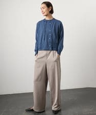 FMSGD24230 MICHEL KLEIN(ミッシェルクラン) [アンサンブル対応]シアーカーディガン アイボリー