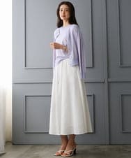 FMSGD24230 MICHEL KLEIN(ミッシェルクラン) [アンサンブル対応]シアーカーディガン アイボリー