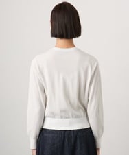 FMSGD24230 MICHEL KLEIN(ミッシェルクラン) [アンサンブル対応]シアーカーディガン アイボリー