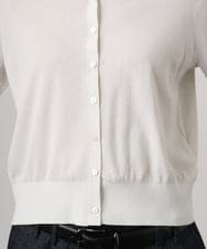 FMSGD24230 MICHEL KLEIN(ミッシェルクラン) [アンサンブル対応]シアーカーディガン アイボリー