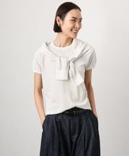 FMSGD24230 MICHEL KLEIN(ミッシェルクラン) [アンサンブル対応]シアーカーディガン アイボリー