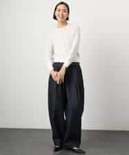 FMSGD24230 MICHEL KLEIN(ミッシェルクラン) [アンサンブル対応]シアーカーディガン アイボリー