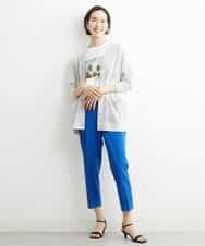 FMSGS26230 MICHEL KLEIN(ミッシェルクラン) Vネックメタルボタンロングカーディガン（アンサンブル対応） ネイビー(57)
