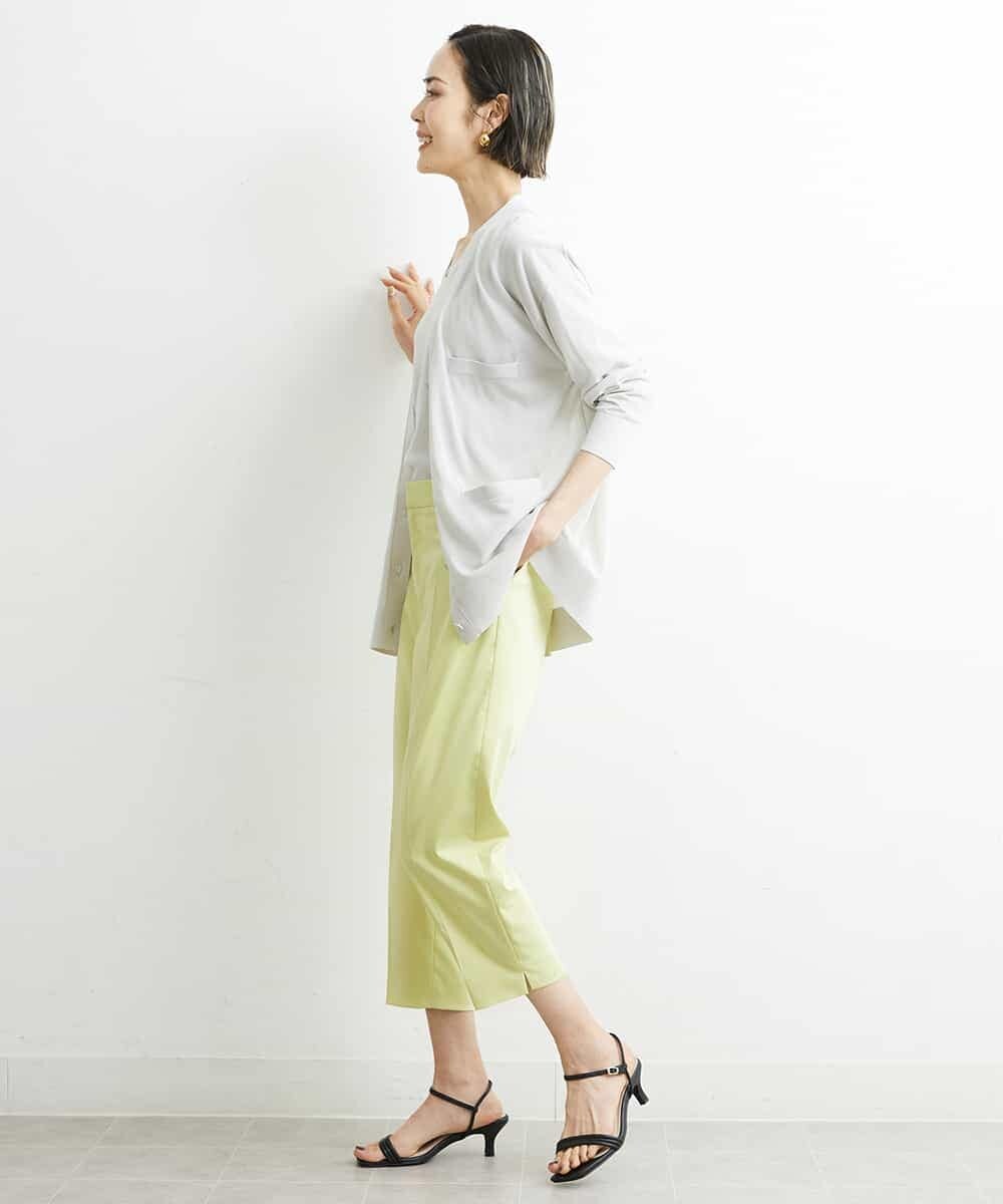 FMSGS26230 MICHEL KLEIN(ミッシェルクラン) Vネックメタルボタンロングカーディガン（アンサンブル対応） ネイビー(57)
