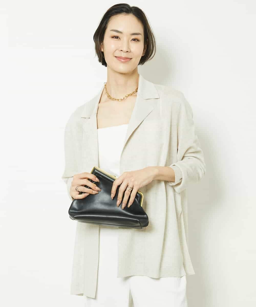 FMSGV28250 MICHEL KLEIN(ミッシェルクラン) ジャケットライクカーディガン ライムグリーン(25)